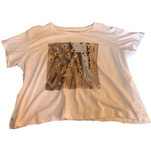 abercrombie sunflower crop top
